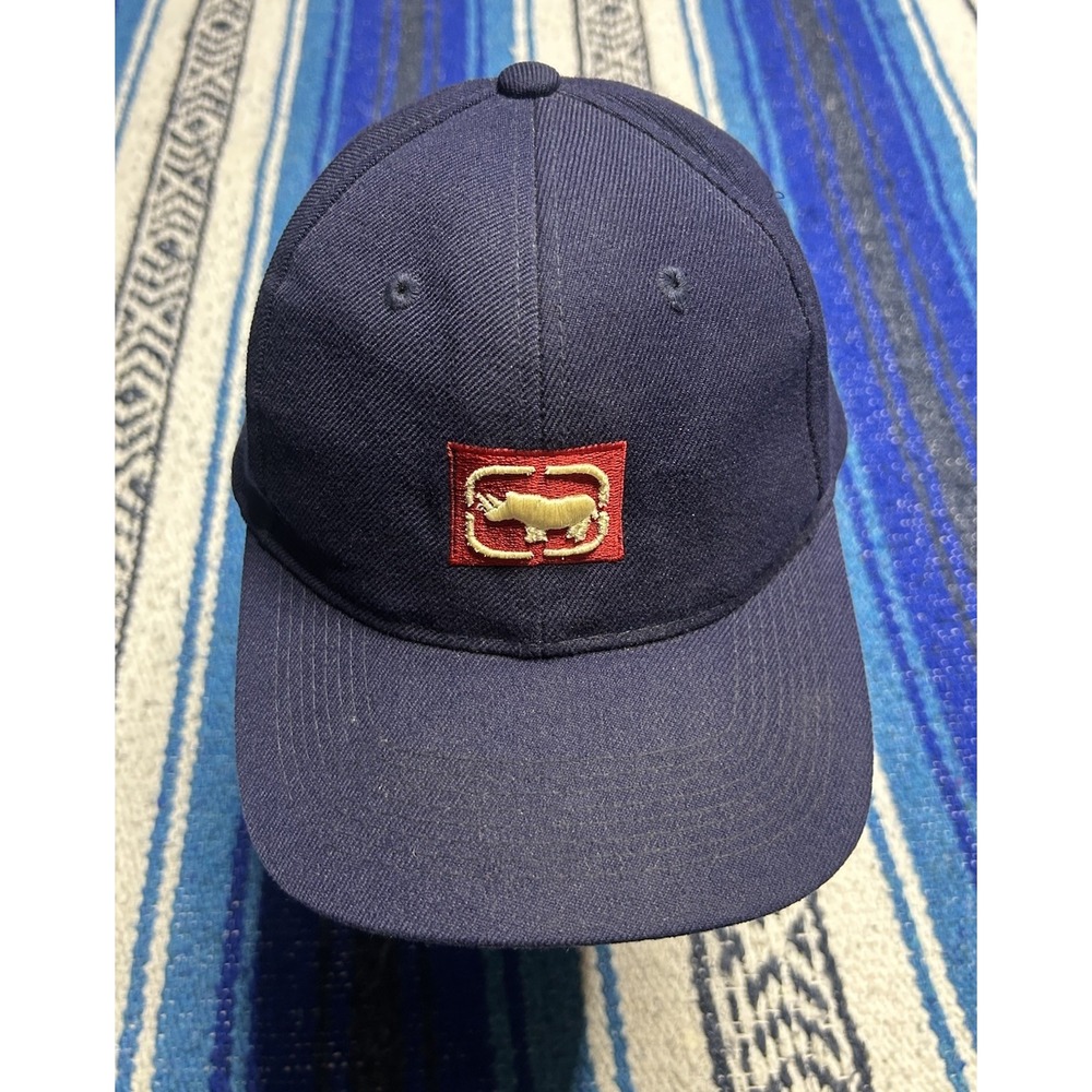 Vintage Ecko Unltd Rhino Logo Hat Wool Blend Made Korea Hip Hop Streetwear